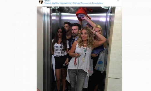 Στα γυρίσματα του trailer της εκπομπής της Γερμανού