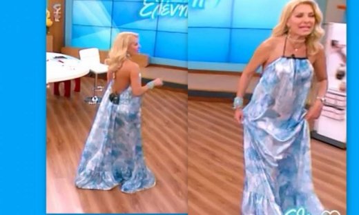 Αυτό το σέξι φόρεμα δυσκόλεψε πολύ την Ελένη και  το σημάδι από το μαγιό