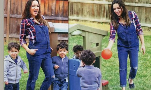 Καλομοίρα: Στον έκτο μήνα εγκυμοσύνης ποζάρει με τους γιους της