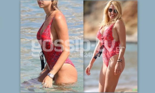 Φόρεσε ίδιο μαγιό με τη Σπυροπούλου