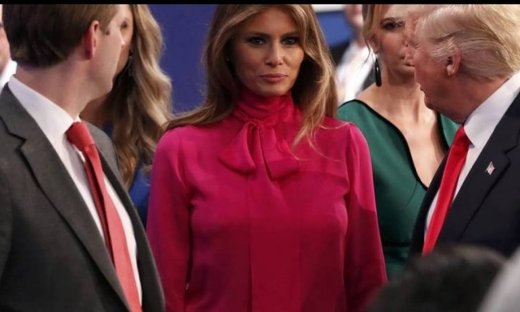 Pussy riot: πως η Μελάνια Τραμπ μονοπώλησε το χθεσινό ντιμπέιτ με ένα ρούχο