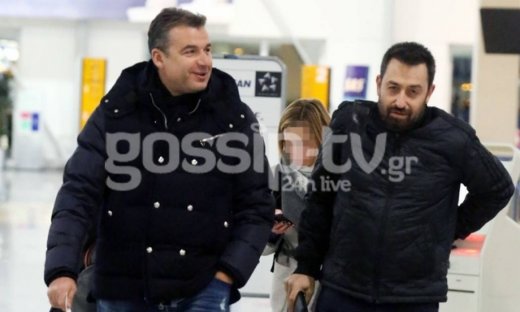 Γιώργος Λιάγκας: Στο αεροδρόμιο με τον Θέμη Γεωργαντά