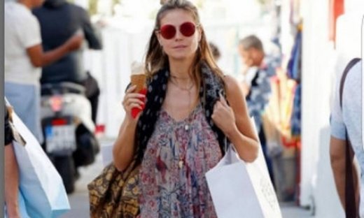 Η Heidi klum στην Μύκονο