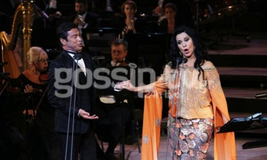 Ο Μάριος Φραγκούλης στο Ηρώδειο με την Angela Gheorghiu