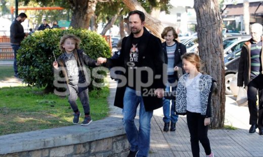 Γιώργος Λιανός: Βόλτα με τα παιδιά του