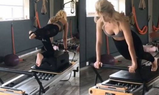 Η Κατερίνα Καινούργιου «λιώνει» στη γυμναστική