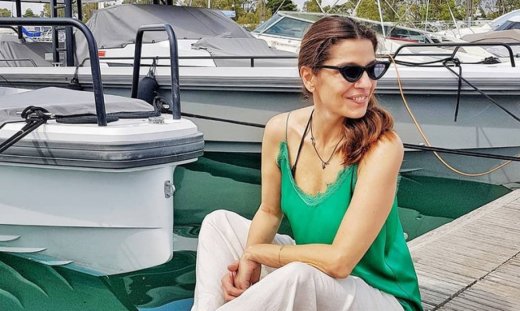 Πόπη Τσαπανίδου: Σαββατιάτικη βόλτα στη θάλασσα