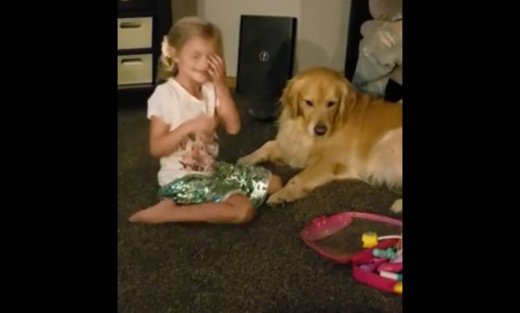 Αυτό το κοριτσάκι θέλει να γίνει κτηνίατρος και το δηλώνει με κάθε τρόπο!