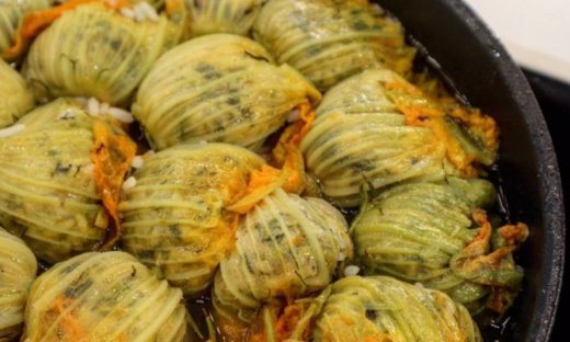 Κολοκυθοανθοί γεμιστοί