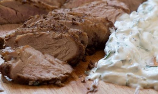 Ψαρονέφρι με γιαούρτι και ginger