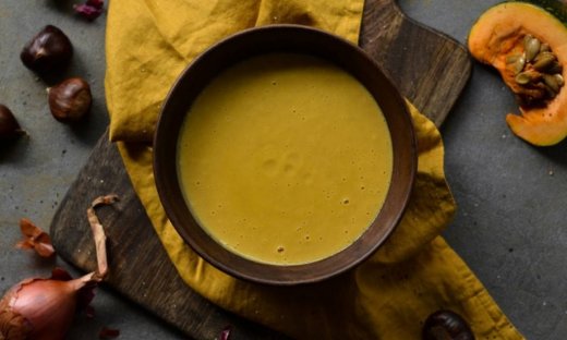 Βελουτέ σούπα με κάστανα και κολοκύθα