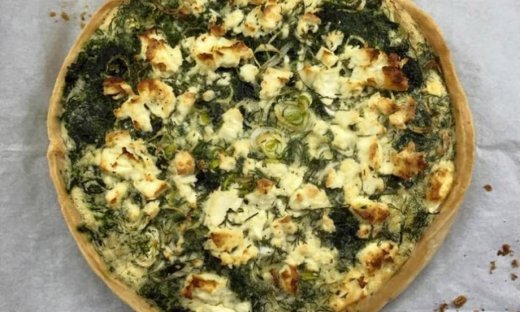 Τάρτα με σπανάκι και πατάτες