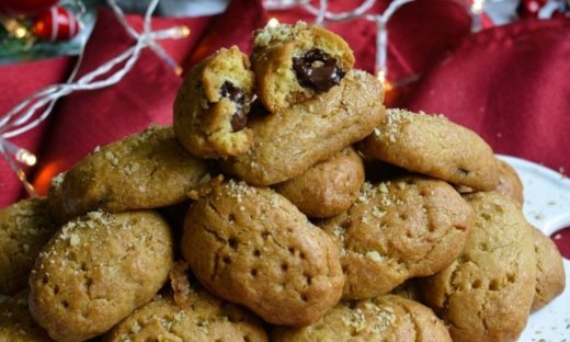 Μελομακάρονα με γέμιση σοκολάτα