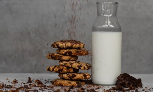 Μπισκότα βρώμης με σοκολάτα και μπανάνα