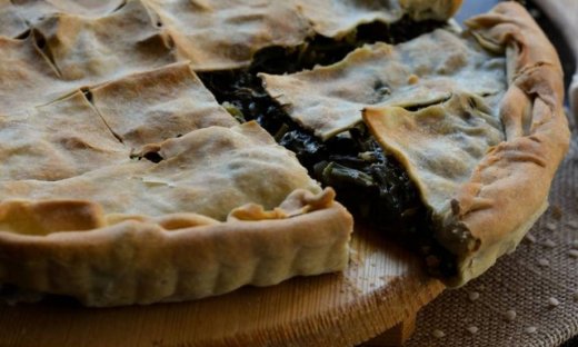 Χορτόπιτα με τραχανά