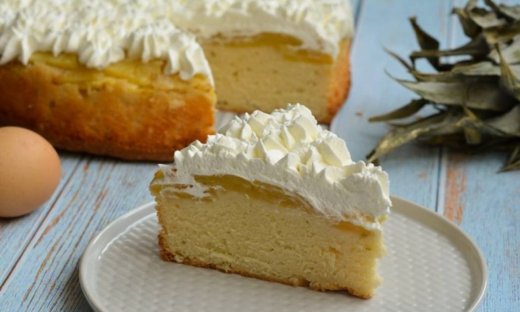 Κέικ με κρέμα lime και ανανά