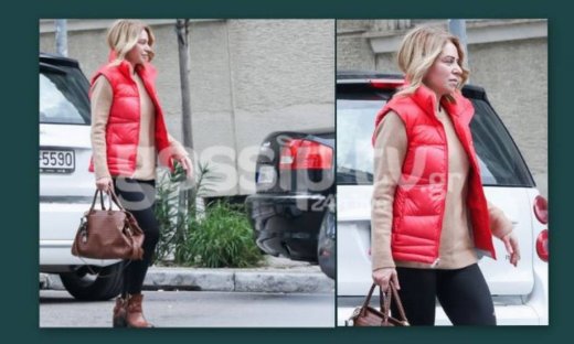 Έλλη Στάη: Με casual look και χωρίς μακιγιάζ στο Κολωνάκι!