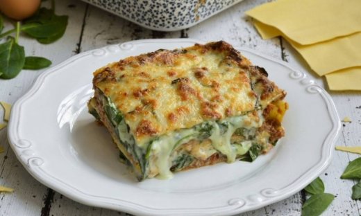 Λαζάνια με κιμά & σπανάκι