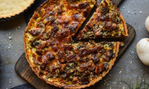 Τάρτα με γεύση καρμπονάρα