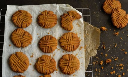 Μπισκότα με φυστικοβούτυρο