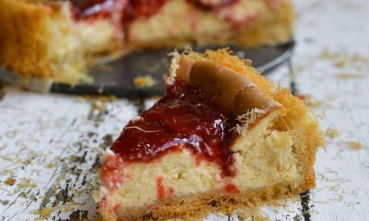 Cheesecake με κανταΐφι