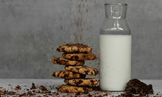 Μπισκότα βρώμης με σοκολάτα και μπανάνα