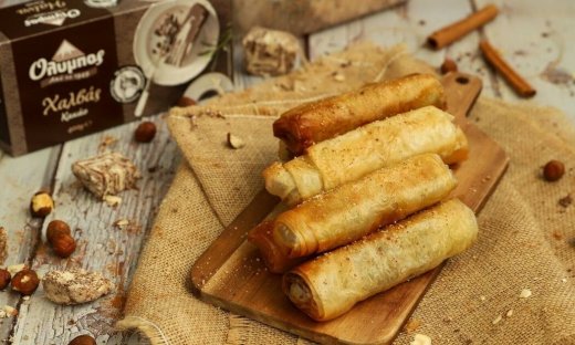 Ο Γιώργος Τσούλης προτείνει: Πουράκια με χαλβά Όλυμπος