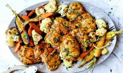 Είναι το απόλυτο κοτόπουλο tandoori... και συνοδεύεται με λαχανικά