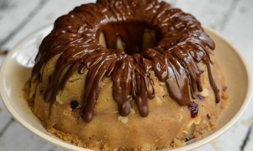 Σιμιγδαλένιος χαλβάς με πορτοκάλι και σοκολάτα