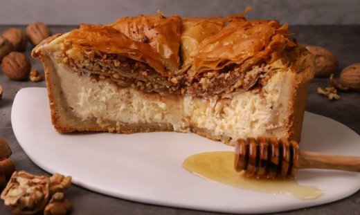 Cheesecake με μπακλαβά- Θα το λατρέψεις!