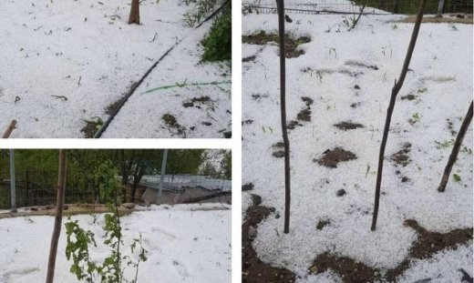 Καιρός: Απίστευτες εικόνες στην Ξάνθη - Το έστρωσε από χαλάζι μήνα... Μάιο (pics+vid)