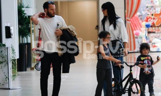 Η μαμά Ζενεβιέβ Μαζαρί σε βόλτα με τα παιδιά και τον σύζυγό της! (pics)