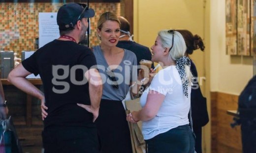 Βαρθακούρη - Καγιά: Τα είπαν … στο πόδι για τα τηλεοπτικά (photos)