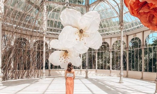 Με ολάνθιστα λουλούδια γέμισε το Palacio de Cristal στη Μαδρίτη