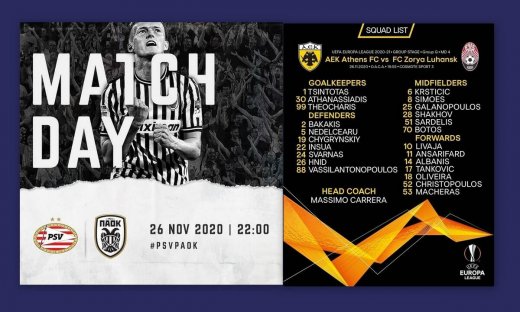 AEK και ΠΑΟΚ σε αγώνες κλειδιά για την πρόκριση