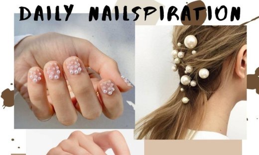 Για την πρωτοχρονιά κάνε nail art περλέ αλλά και με πέρλες…
