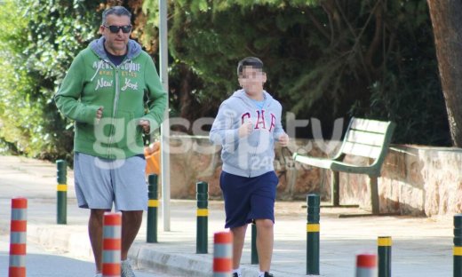Λιάγκας: Να πώς διατηρείται σε φόρμα! Με τον γιο του Γιάννη για τρέξιμο! (pics)