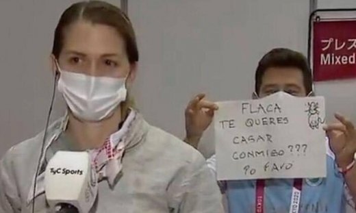 Ολυμπιακοί Αγώνες: Πρόταση γάμου στη μικτή ζώνη- Η αθλήτρια είπε «ναι» με τη... δεύτερη (vid)