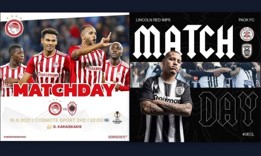 Μπαίνουν στη μάχη των ομίλων ο Ολυμπιακός και ο ΠΑΟΚ