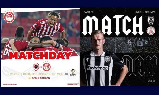 Τα σενάρια για Ολυμπιακό και ΠΑΟΚ στην τελευταία αγωνιστική των ομίλων