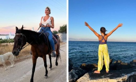 Σταματίνα Τσιμτσιλή: Νέες απίθανες φωτογραφίες με τις κόρες της από την Πάρο
