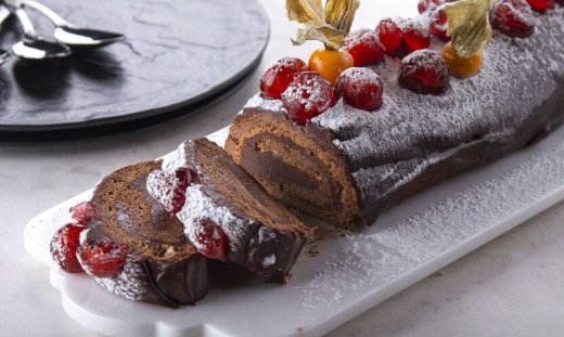 Χριστουγεννιάτικος κορμός με σοκολάτα από τον Άκη Πετρετζίκη!