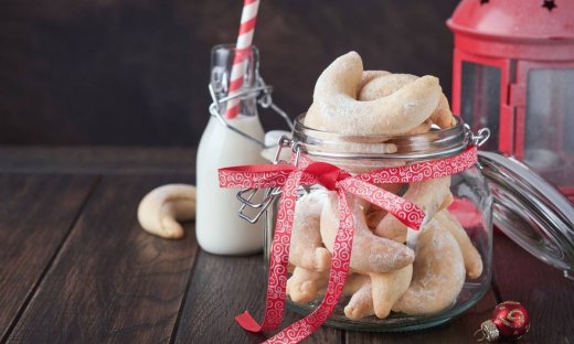 Χριστουγεννιάτικα shortbread μπισκότα με τρία υλικά