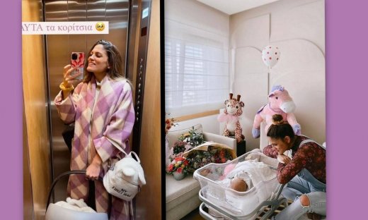 Μαίρη Συνατσάκη: Πρώτη ημέρα στο γραφείο μαζί με την κόρη της