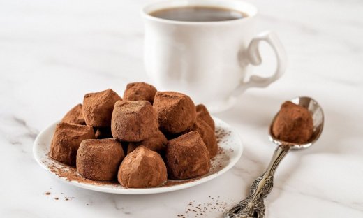 Νηστίσιμα τρουφάκια με 2 υλικά