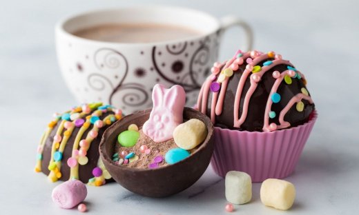 Πασχαλινές σοκολατένιες βόμβες σοκολάτας