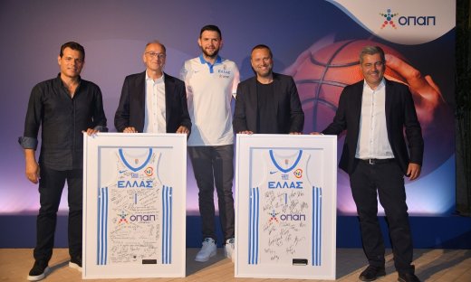 Ο ΟΠΑΠ εύχεται «καλή επιτυχία» στην Εθνική Ομάδα Μπάσκετ