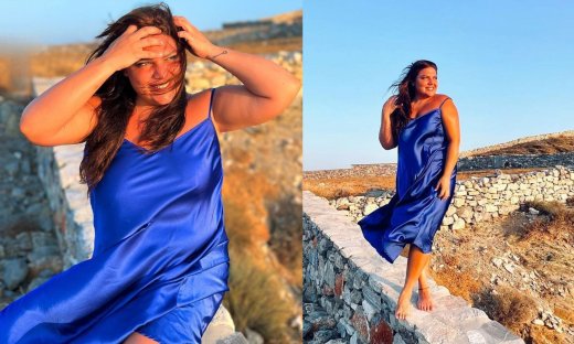 Δανάη Μπάρκα: Εντυπωσιακή με εμπριμέ ολόσωμο μαγιό - «Να σε προσέχεις και να σε αγαπάς...»