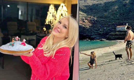 Μενεγάκη: Πρωτοχρονιά στην Άνδρο με τα παιδιά & τον Μάκη - Ο Άγγελος & η Μαρίνα κέρδισαν το φλουρί