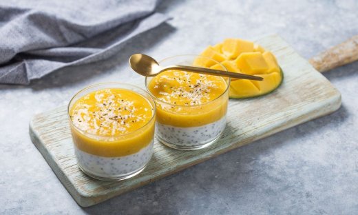 Συνταγή για πουτίγκα με chia και μάνγκο
